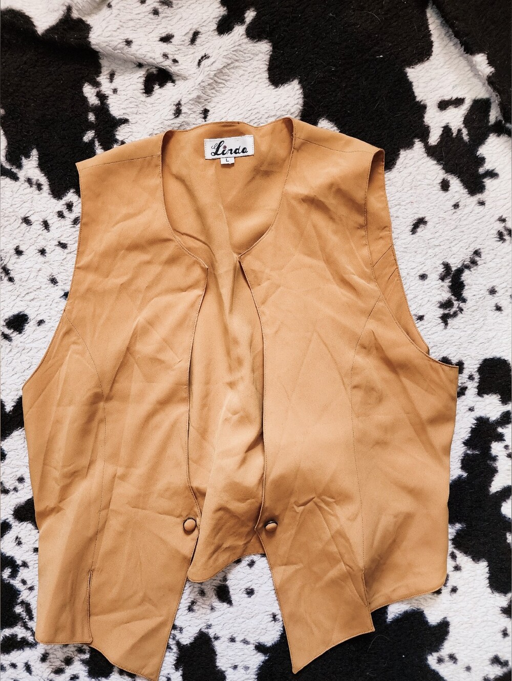 "LINDA" WOMEN'S 70'S VEST - MUSTARD